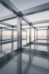 Silver Linear Plaza