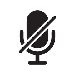 microphone icon on white background