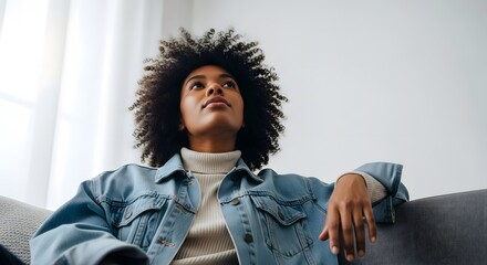 Smiling Young Black Woman Baking in Kitchen