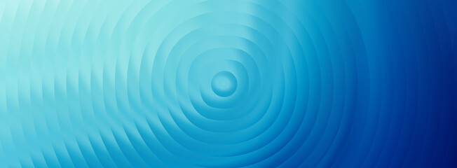Illustration of abstract blue concentric circles with a gradient effect, creating a sense of depth and movement