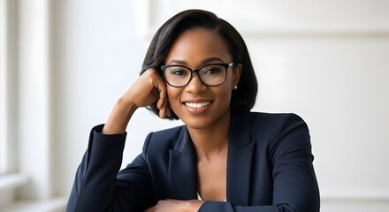 Confident Smiling Woman Holding Whisk in Kitchen