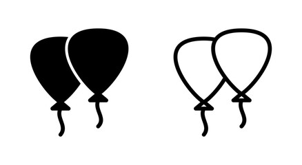 Balloon icon symbol for apps and websites. Party balloon sign and symbol