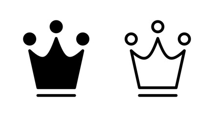Crown icon symbol for apps and websites. crown sign and symbol