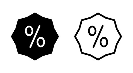 Discount icon symbol for apps and websites. Discount tag sign and symbol