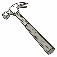 Illustration of a hammer, a versatile hand tool