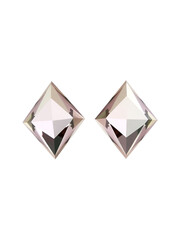 Fototapeta premium Two tilted curved diamond shapes