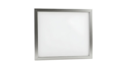 Square LED Ceiling Panel Light Fixture Mockup Isolated on White Background