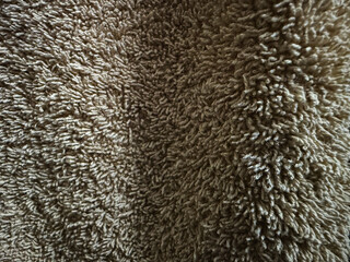 Close-up of a brown fluffy fur texture as a background
