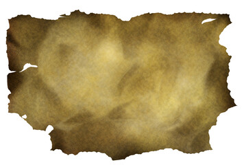 ちぎれたボロボロの紙切れ・古びた紙・地図ゲームアイテム素材