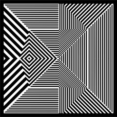 Black And White Pattern Vecto. Geometric Retro Vintage Pattern. Repeated And Decorative Design That Can Be Used For Packaging, Decorating, Interior Design, Wallpapers, Banners.