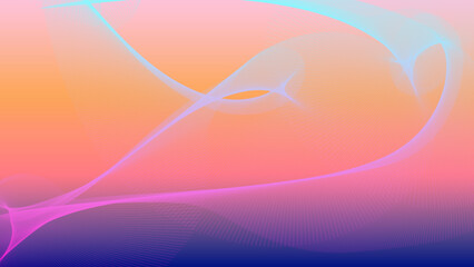Colorful Abstract Background with Flowing Lines and Gradient.