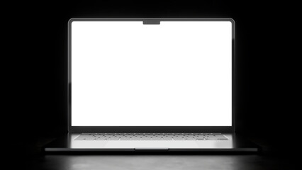 Front view of realistic Apple MacBook Air Space Gray 15