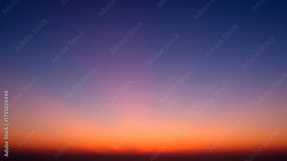 Canvas Prints a smooth, captivating gradient of colors transitions across the sky from horizon to zenith during tw