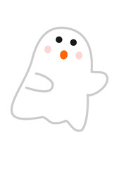 かわいいお化けのイラスト