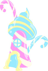 Candy Fantasy World Illustration