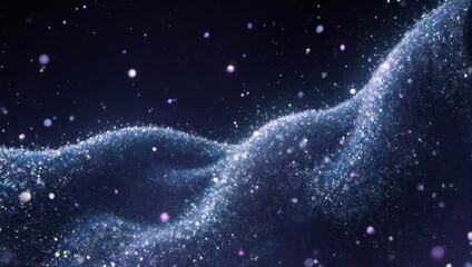 Cosmic glitter waves against a dark void