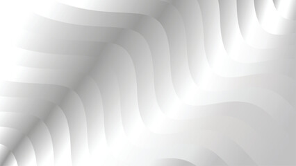 Abstract metal background with white flowing waves and light patterns