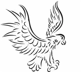 Abstract Eagle Tattoo.eps