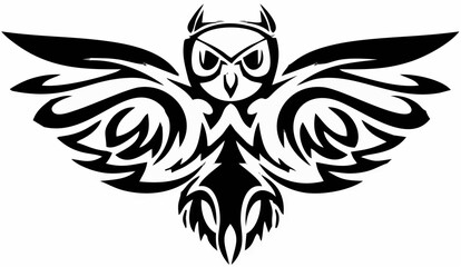 Black Owl Symbol.eps