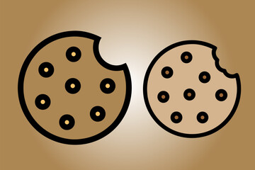 Cookies logo design template
