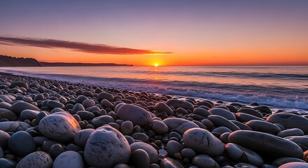 Sunrise over Pebble Beach.