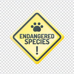 Obraz premium Endangered Species Icon