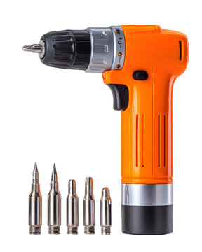 Dynamic orange cordless drill set with interchangeable bits, perfect for home renovation projects and professional tradespeople tackling any task with efficiency and power