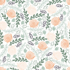 Delicate Floral Pattern Texture in Soft Tones