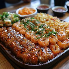 Sumptuous food posing