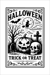 Obraz premium Halloween Label Desgin / 31 October