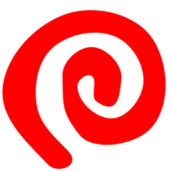 Fototapeta premium red spiral symbol