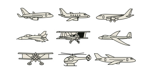 Various airplane designs