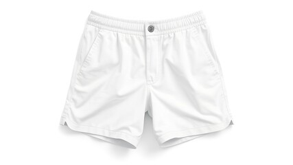 Short mock up pants isolated on white