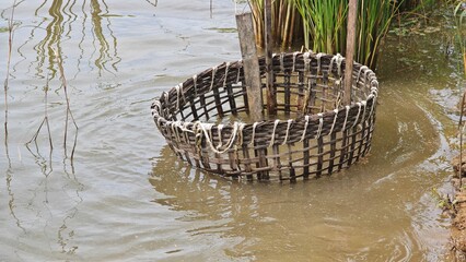 Fish trap or fish container.
