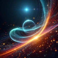 3D Particle Energy Line Chart