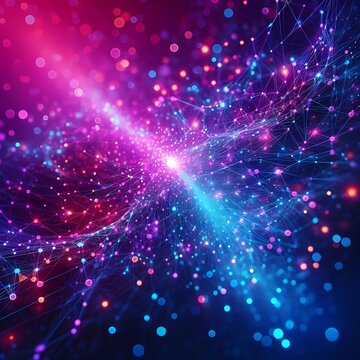 Scatter Network with Glowing Nodes