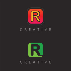Premium stylish letter R monogram logo vector design for fashion and lifestyle business