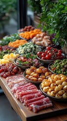 Sumptuous food posing