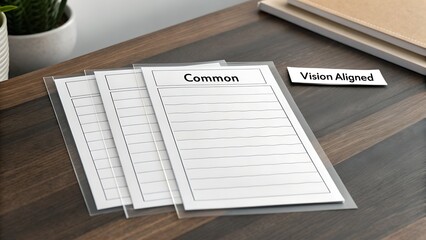 Obraz premium Concept of Teamwork Illustrated With Overlapping Transparent Sheets