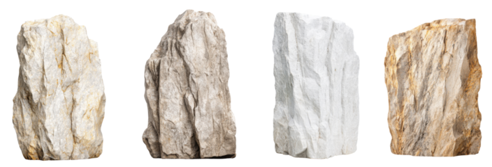 Textured Stone Collection: A selection of diverse textured stones, each bearing unique patterns and shades, arranged to showcase the natural beauty of the earth's elements. 