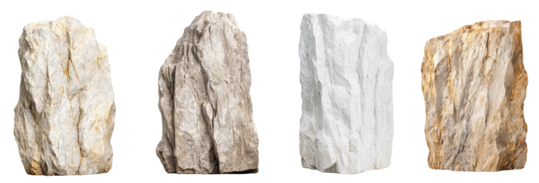 Textured Stone Collection: A selection of diverse textured stones, each bearing unique patterns and shades, arranged to showcase the natural beauty of the earth's elements. 