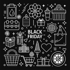 Black friday sale illustration