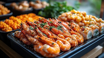 Sumptuous food posing