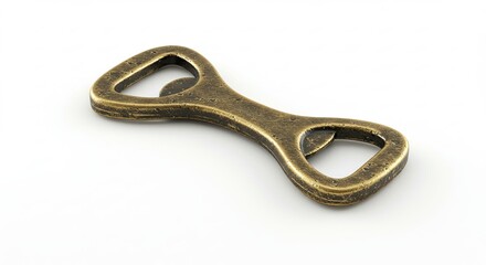 Antique Brass Double Bottle Opener Tool.
