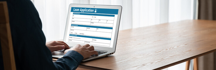 Online loan application form for modish digital information collection on the internet network