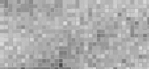 Abstract Geometric Grayscale Square Pattern Background – Modern Digital Mosaic Texture Design for Wallpaper, Fabric, and Graphic Projects