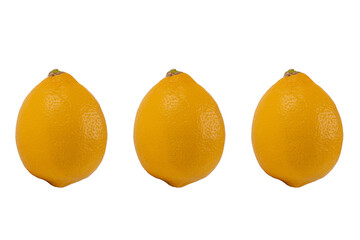 Fresh lemon pattern on transparent background.
, top view