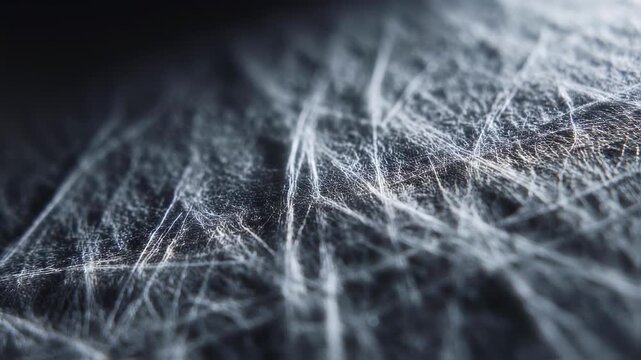 Textured printer paper highlighted in crisp detail revealing intricate fiber patterns in the foreground with the environment softly out of focus.