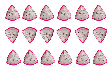 Dragon fruit isolated on transparent background