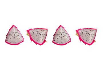 Dragon fruit isolated on transparent background
